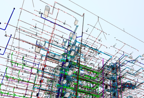 3D Modelling coordinated BIM view